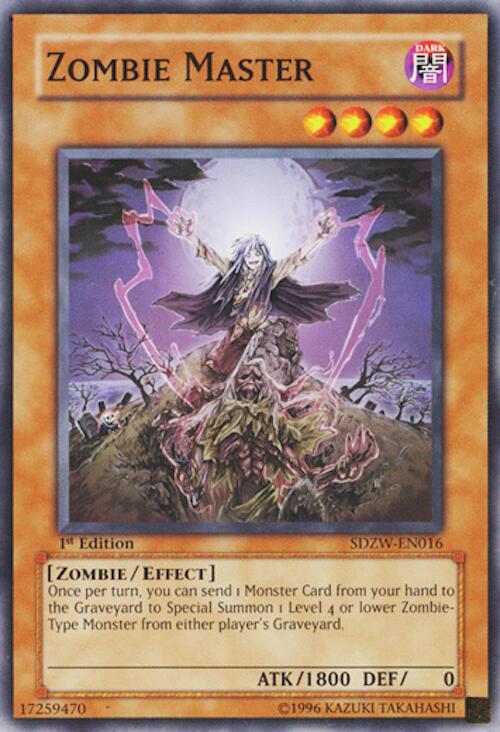 Zombie Master SDZW-EN016 card from Structure Deck: Zombie World