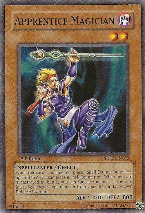 Apprentice Magician SDSC-EN008 card from Structure Deck: Spellcaster's Command