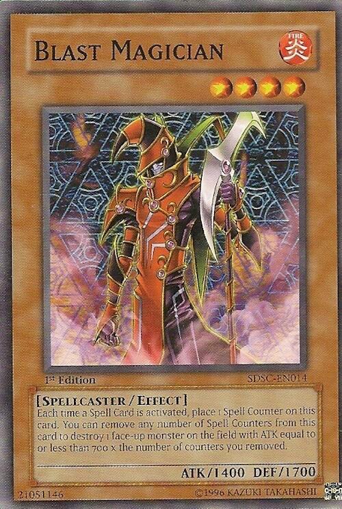 Blast Magician SDSC-EN014 card from Structure Deck: Spellcaster's Command