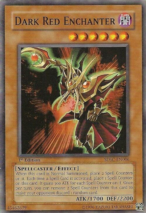 Dark Red Enchanter SDSC-EN006 card from Structure Deck: Spellcaster's Command