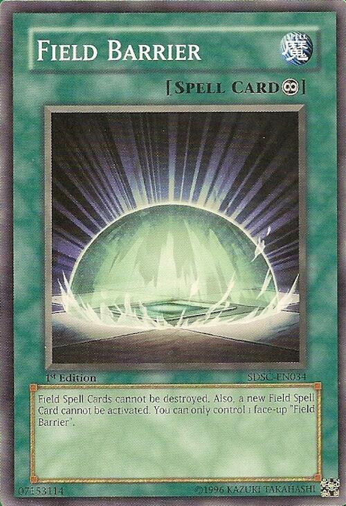 Field Barrier SDSC-EN034 card from Structure Deck: Spellcaster's Command