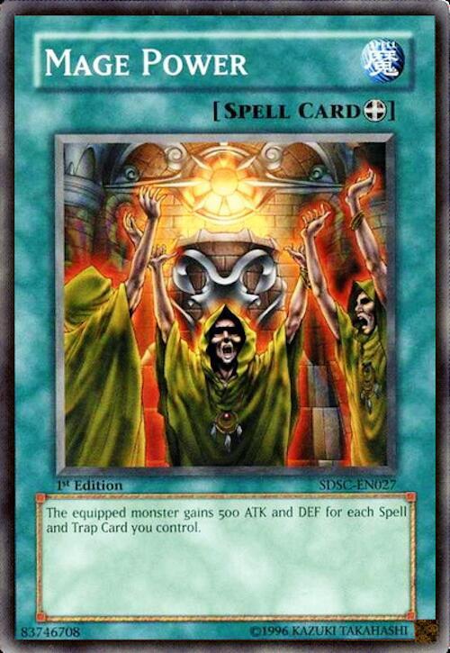 Mage Power SDSC-EN027 card from Structure Deck: Spellcaster's Command