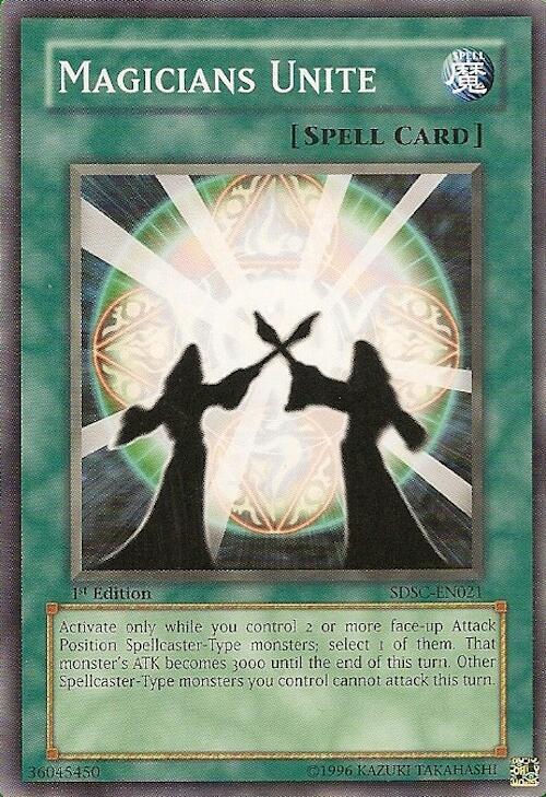 Magicians Unite SDSC-EN021 card from Structure Deck: Spellcaster's Command