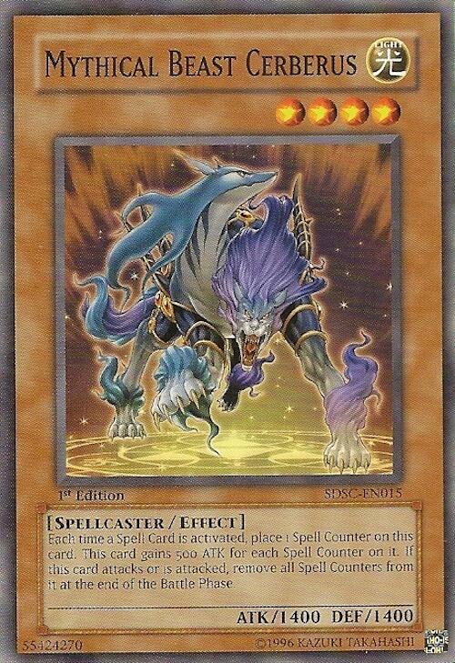 Mythical Beast Cerberus SDSC-EN015 card from Structure Deck: Spellcaster's Command