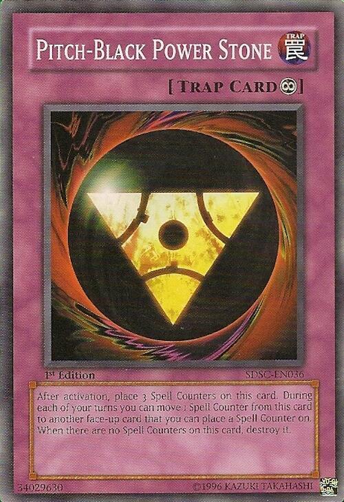 Pitch-Black Power Stone SDSC-EN036 card from Structure Deck: Spellcaster's Command
