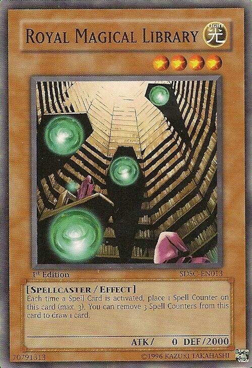 Royal Magical Library SDSC-EN013 card from Structure Deck: Spellcaster's Command