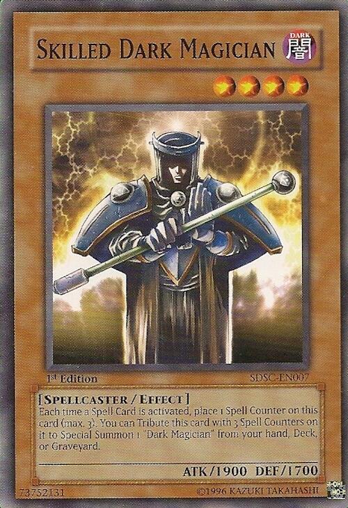 Skilled Dark Magician SDSC-EN007 card from Structure Deck: Spellcaster's Command