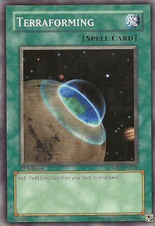 Terraforming SDSC-EN028 card from Structure Deck: Spellcaster's Command