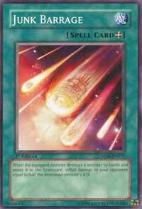 Junk Barrage DP08-EN019 card from Duelist Pack 8: Yusei Fudo