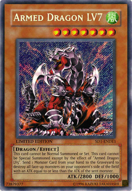 Armed Dragon Lv7 SD1-ENDE1 card from Structure Deck: Deluxe Edition