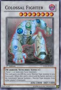 Colossal Fighter (SR) 5DS1-EN043 card from 5D's 2008 Starter Deck