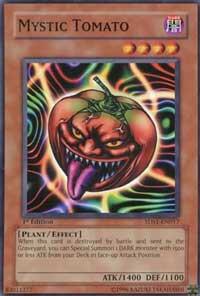 Mystic Tomato 5DS1-EN017 card from 5D's 2008 Starter Deck