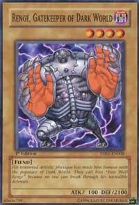 Renge, Gatekeeper of Dark World 5DS1-EN008 card from 5D's 2008 Starter Deck
