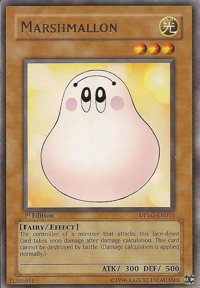 Marshmallon DPYG-EN015 card from Duelist Pack: Yugi