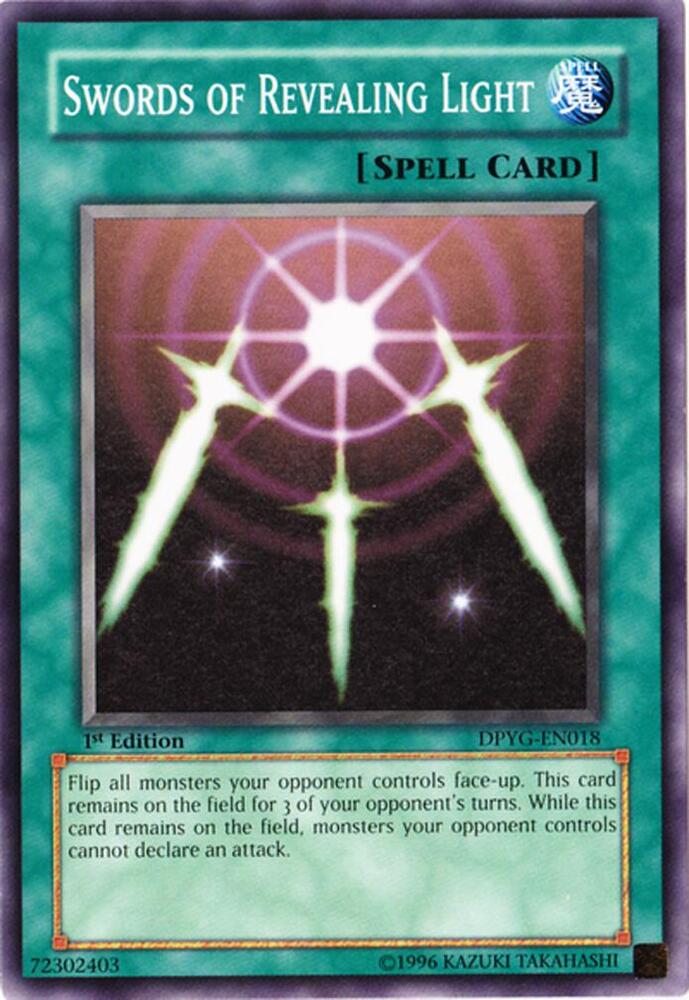Swords of Revealing Light DPYG-EN018 card from Duelist Pack: Yugi