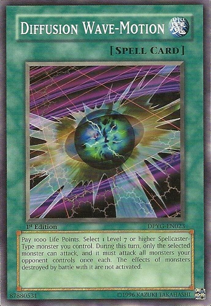 Diffusion Wave-Motion DPYG-EN023 card from Duelist Pack: Yugi