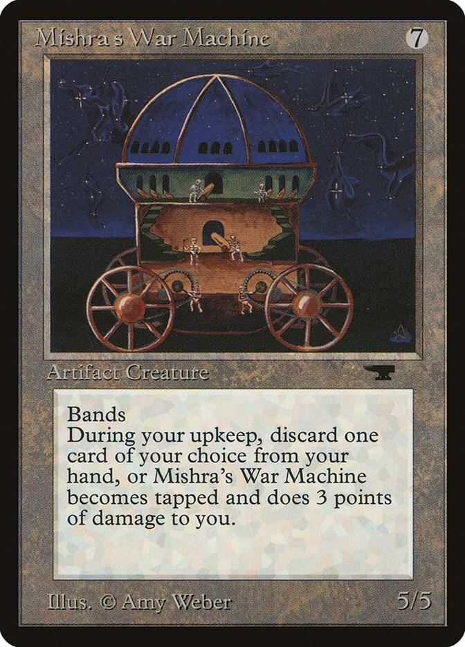 Mishra's War Machine card from Antiquities