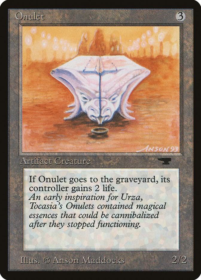 Onulet card from Antiquities