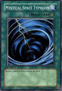 Mystical Space Typhoon SDDE-EN019 card from Structure Deck: The Dark Emperor
