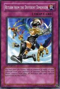 Return from the Different Dimension SDDE-EN030 card from Structure Deck: The Dark Emperor