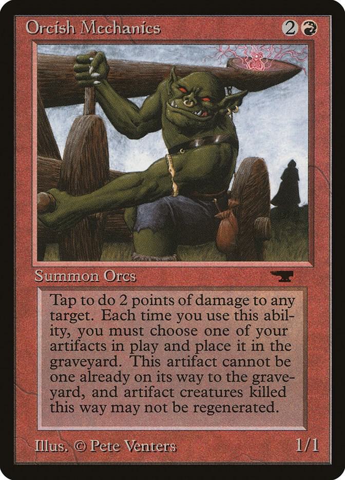 Orcish Mechanics card from Antiquities