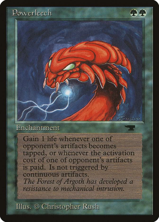 Powerleech card from Antiquities