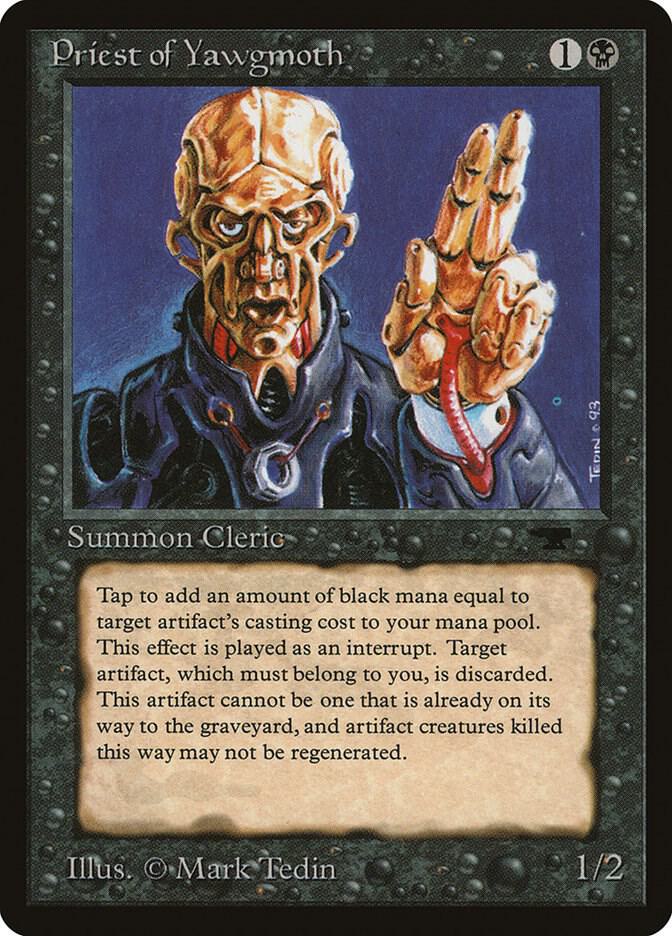 Priest of Yawgmoth card from Antiquities