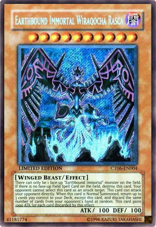 Earthbound Immortal Wiraqocha Rasca CT06-EN004 card from 2009 Collectors Tin