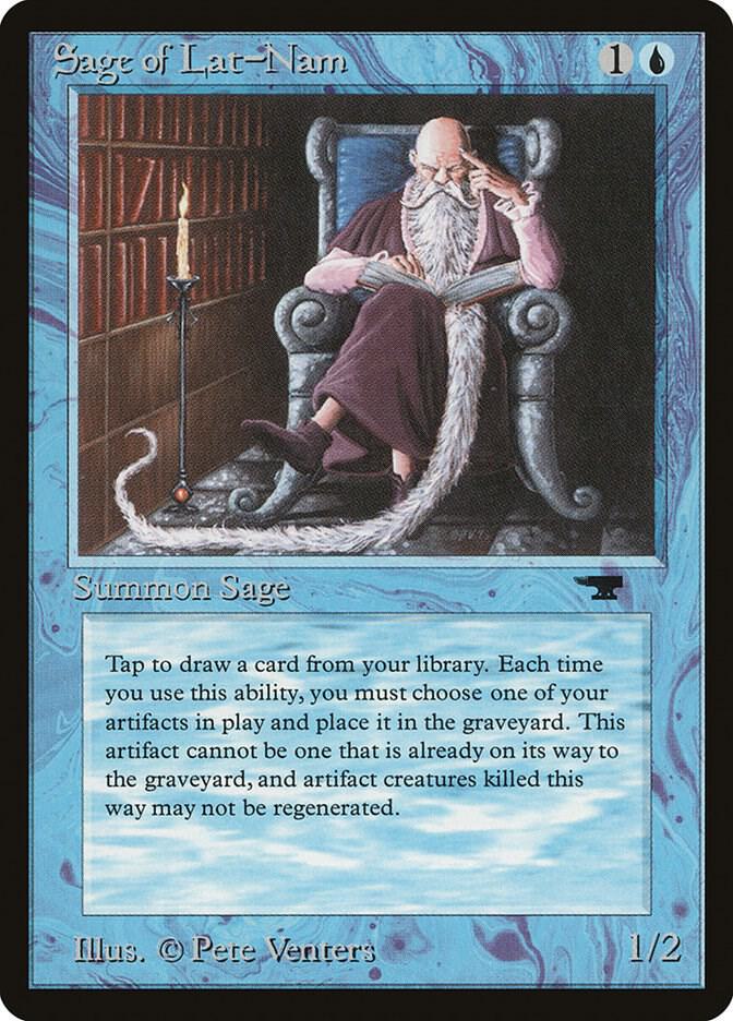 Sage of Lat-Nam card from Antiquities