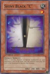 Shiny Black "C" ANPR-EN024 card from Ancient Prophecy