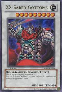 XX-Saber Gottoms ANPR-EN044 card from Ancient Prophecy