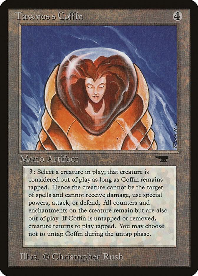 Tawnos's Coffin card from Antiquities