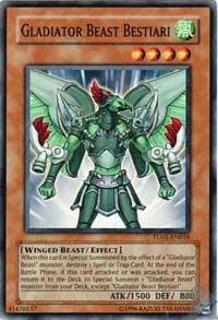 Gladiator Beast Bestiari TU01-EN016 card from Turbo Pack Booster One Pack