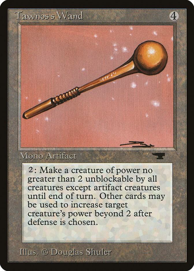 Tawnos's Wand card from Antiquities