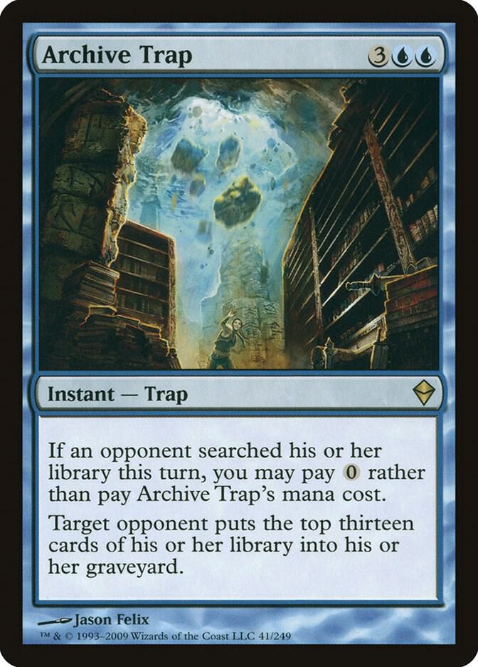 Archive Trap 41 card from Zendikar