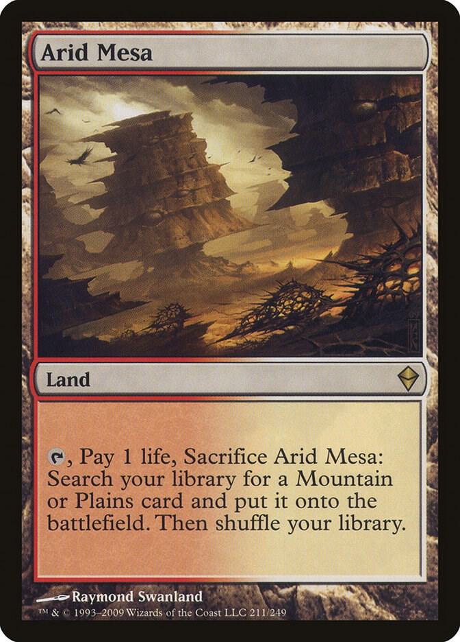 Arid Mesa 211 card from Zendikar