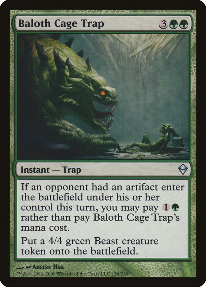 Baloth Cage Trap 156 card from Zendikar