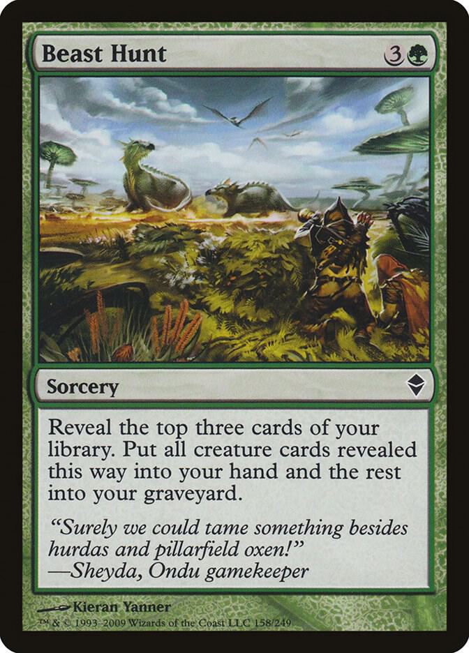 Beast Hunt 158 card from Zendikar