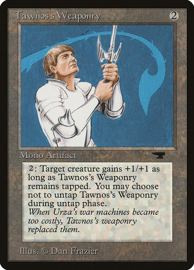 Tawnos's Weaponry card from Antiquities