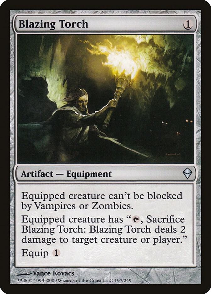 Blazing Torch 197 card from Zendikar