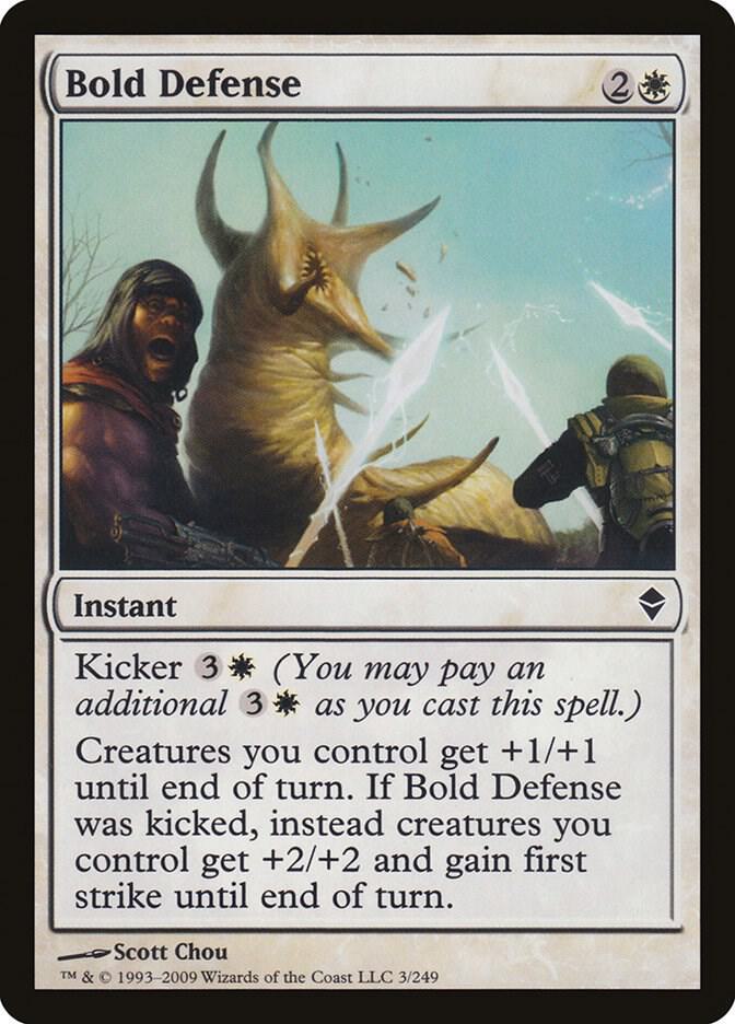 Bold Defense 3 card from Zendikar