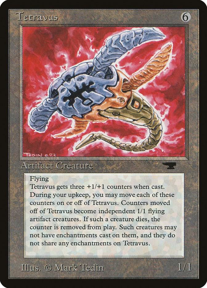 Tetravus card from Antiquities