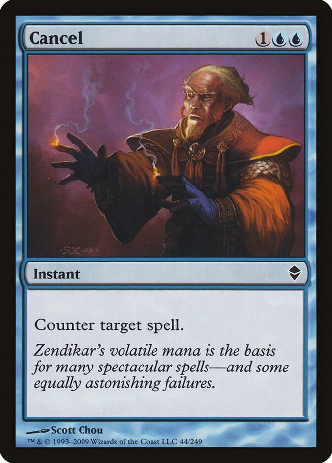 Cancel 44 card from Zendikar
