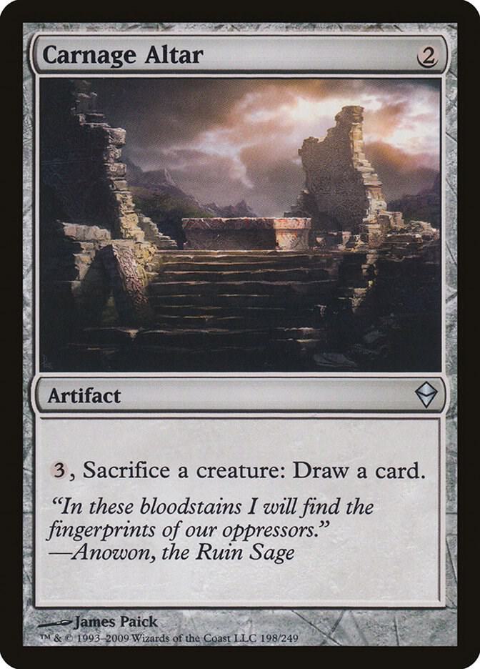 Carnage Altar 198 card from Zendikar