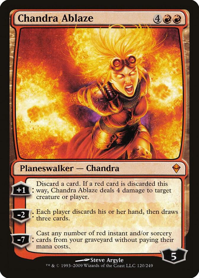 Chandra Ablaze 120 card from Zendikar