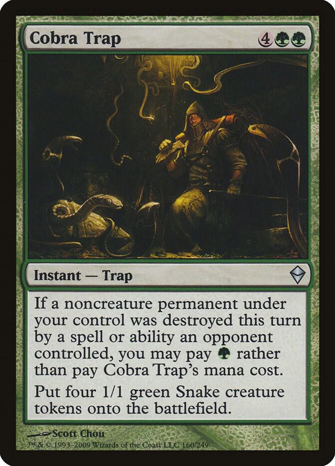 Cobra Trap 160 card from Zendikar