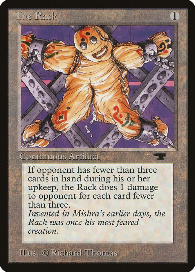 The Rack card from Antiquities