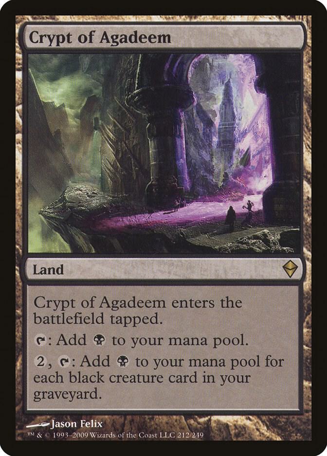 Crypt of Agadeem 212 card from Zendikar
