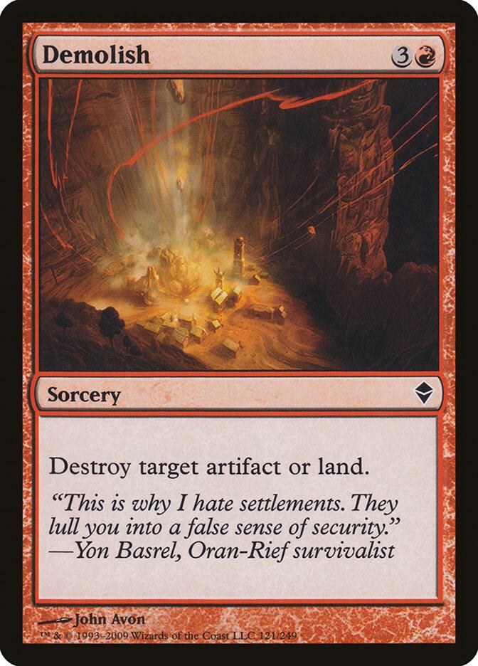 Demolish 121 card from Zendikar