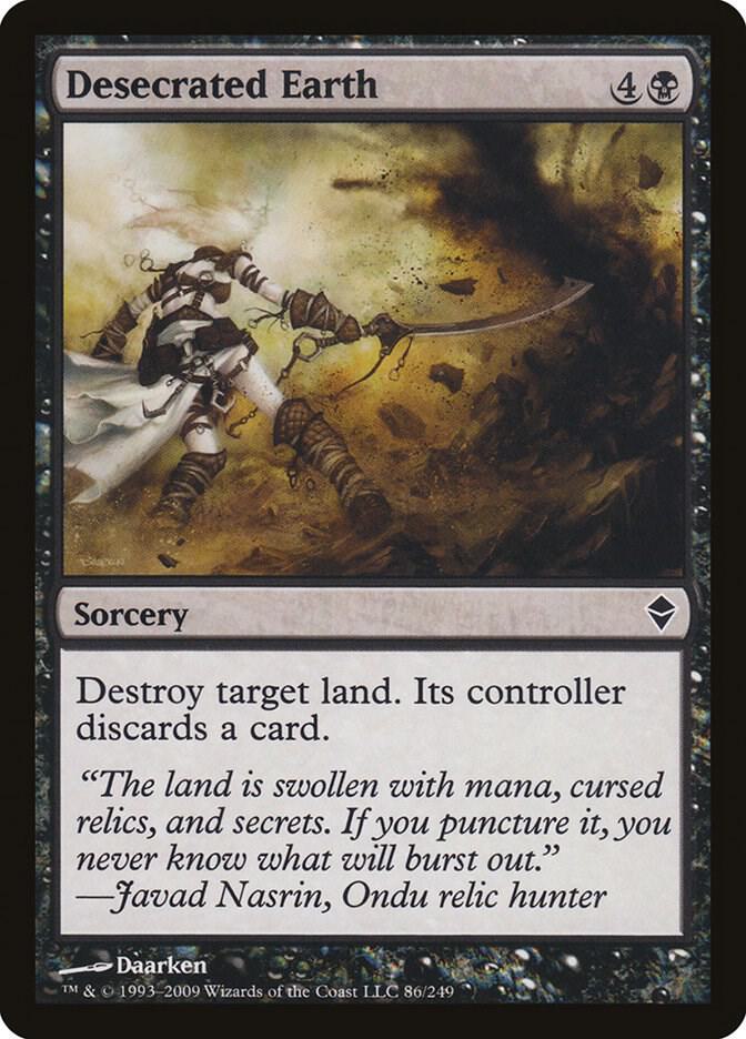 Desecrated Earth 86 card from Zendikar
